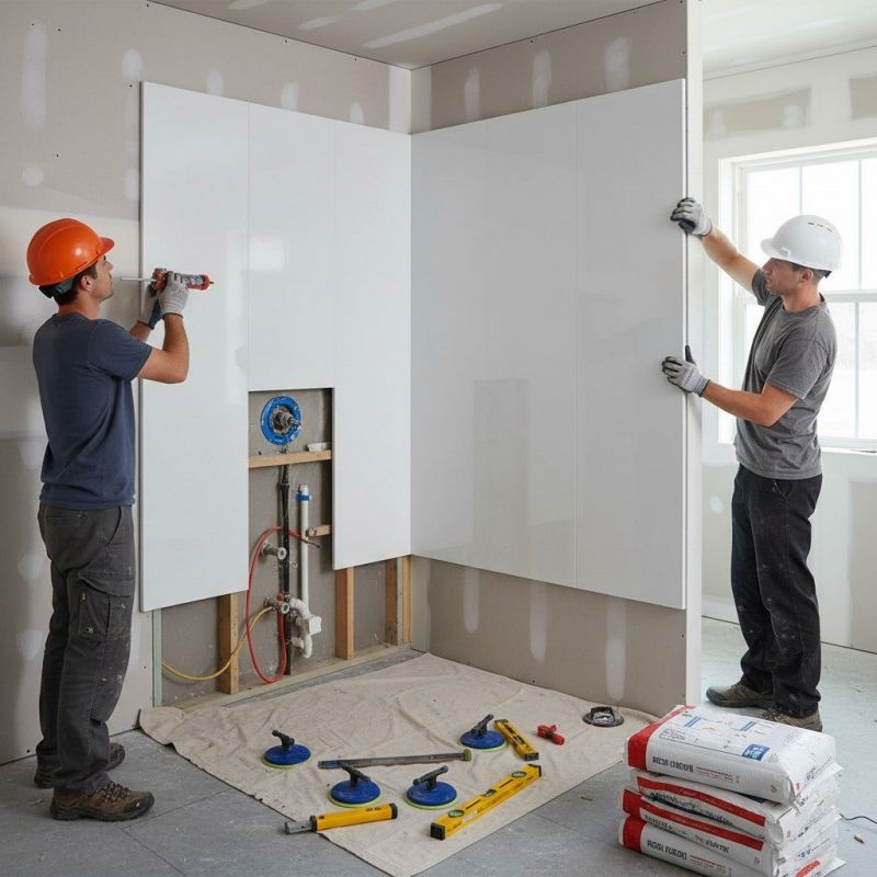 Bathtub Surround Installation detail